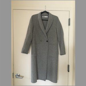 Zara Maxi Blazer Wool Coat Size S